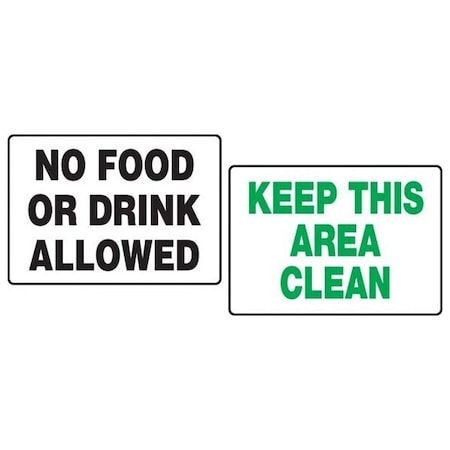Accuform SAFETY SIGN NO FOOD OR DRINK ALLOWED  PAT226 PAT226